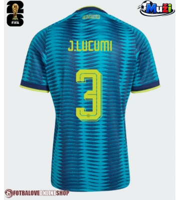 Kolumbie Jhon Lucumi #3 Venkovní Dres MS 2026 Krátkým Rukávem